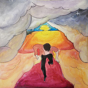 Image of Kylie DiPilato's watercolor, Untitled.